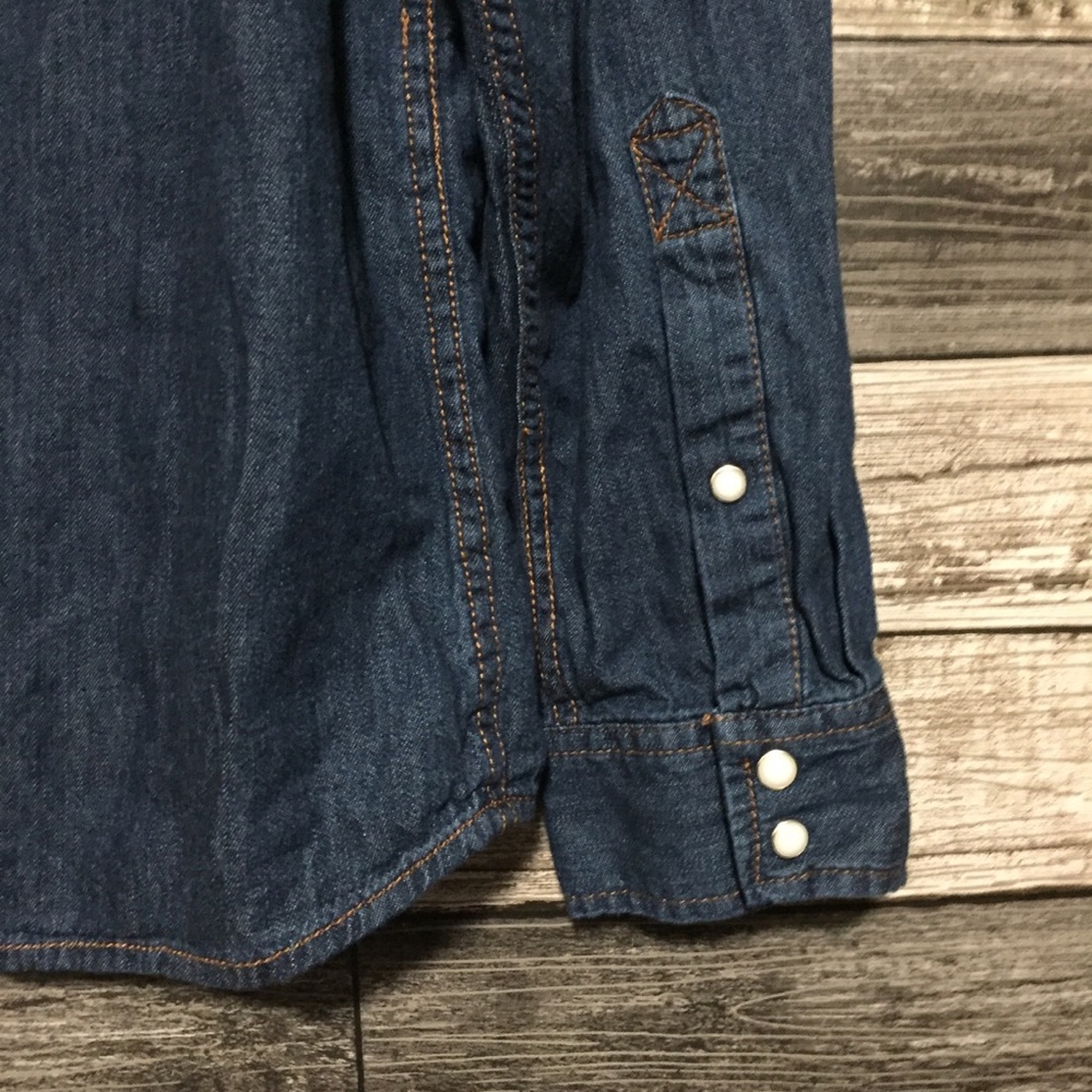 Amazon Essentials Regular Fit Pearl Snap Denim Sh… - image 6